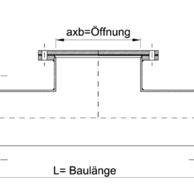 Rohrreinigungskasten Glattflansch Edelstahl